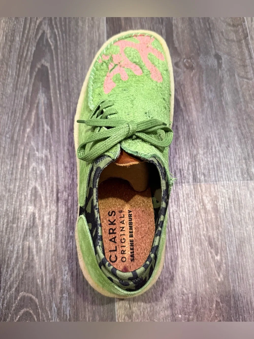 Salehe Bembury x Clark’s Men’s Mud Moss Lugger cupsole “sapa green” sz 8.5